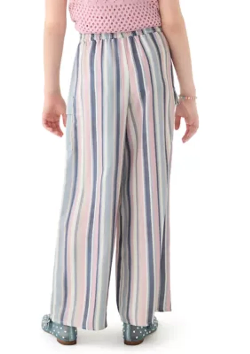 Girls 7-16 Stripe Cargo Pants