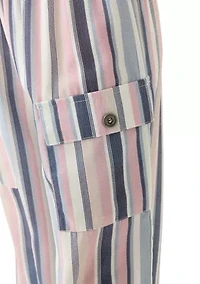 Girls 7-16 Stripe Cargo Pants