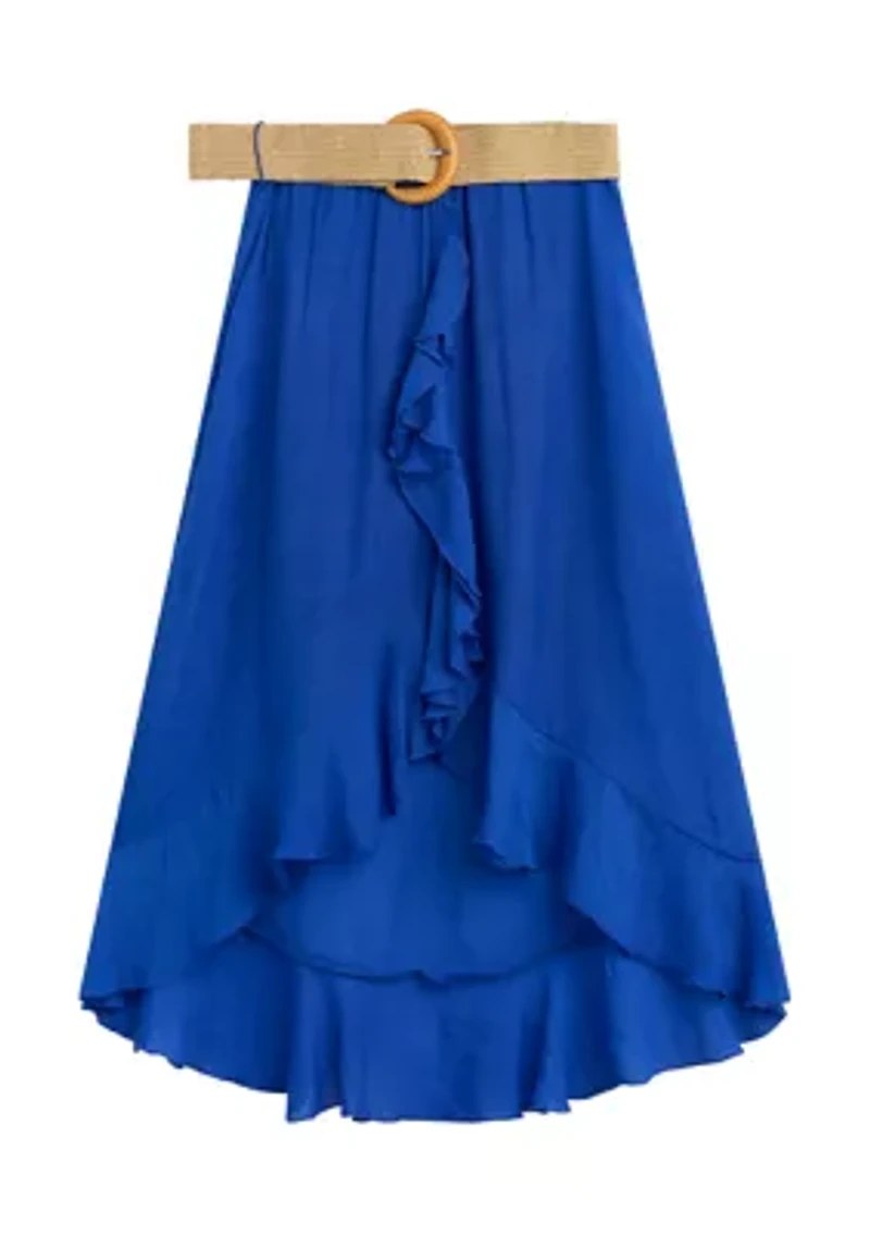 Girls 7-16 Hi-Low Skirt
