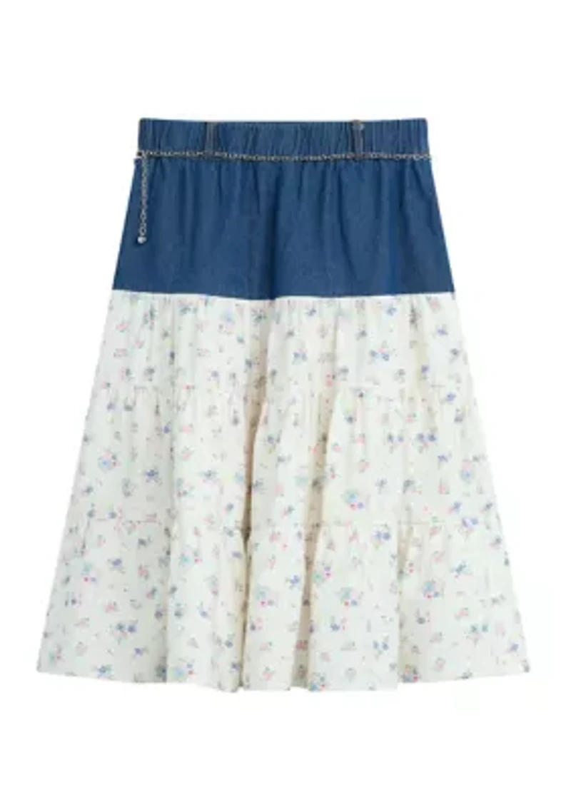 Girls 7-16 Printed Skirt