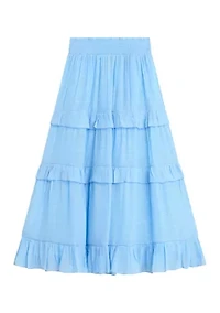 Girls 7-16 Tiered Maxi Skirt