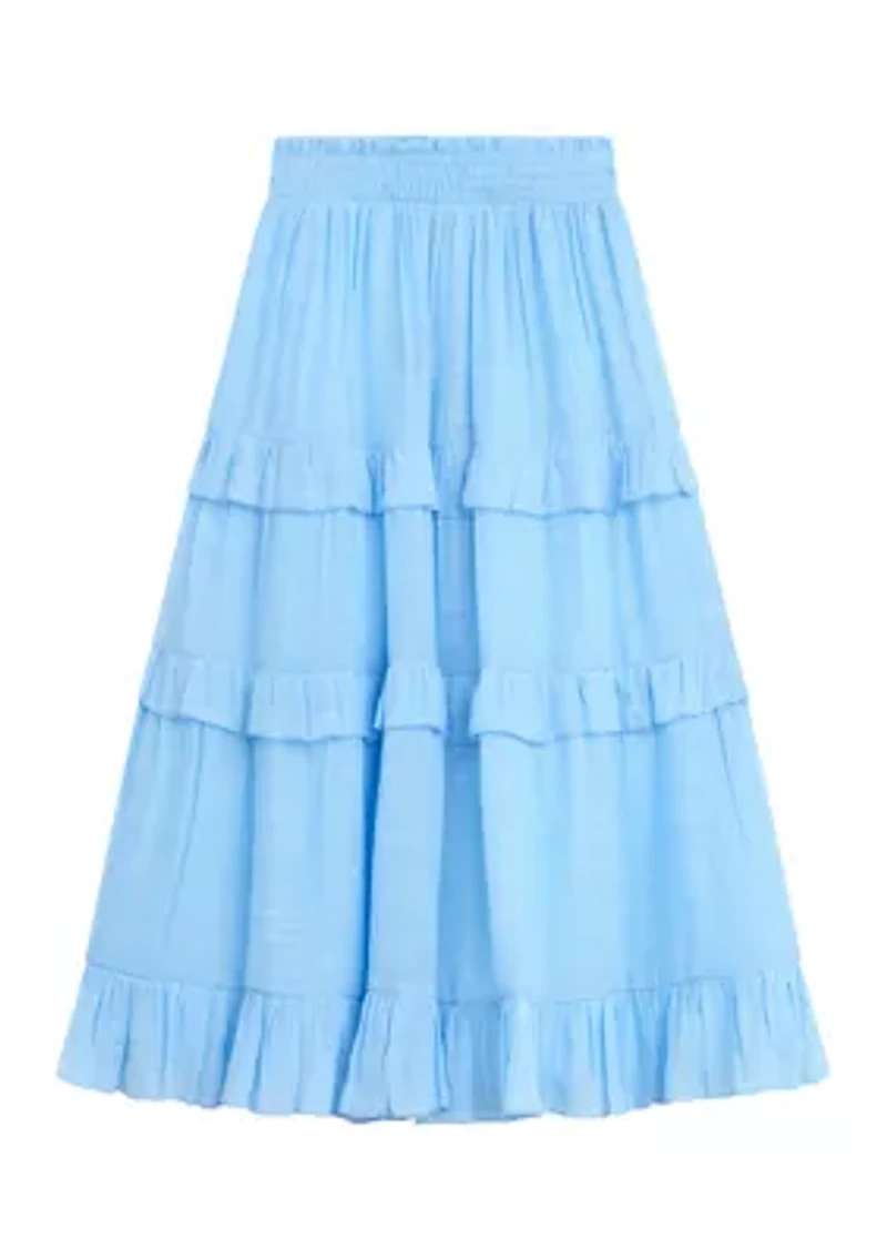 Girls 7-16 Tiered Maxi Skirt