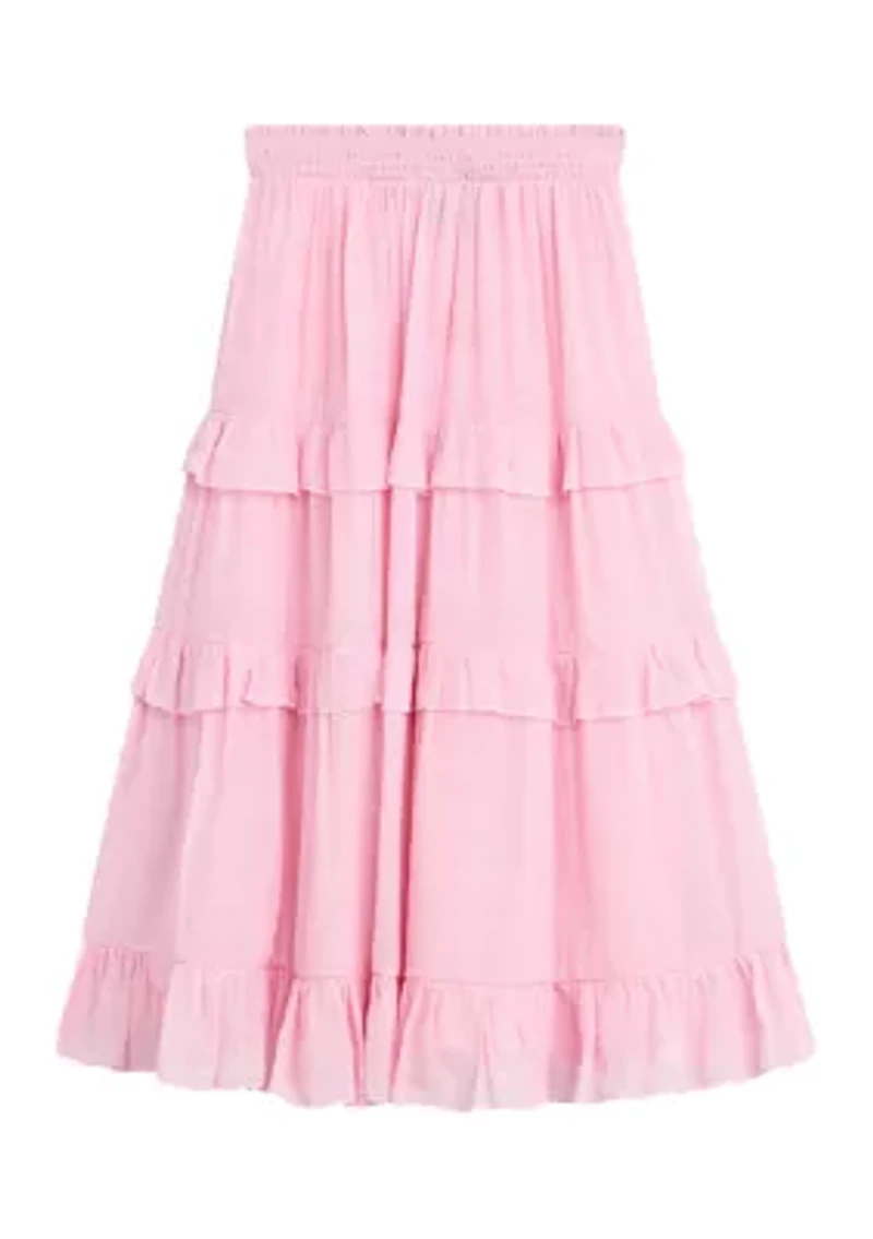 Girls 7-16 Tiered Maxi Skirt