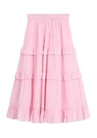 Girls 7-16 Tiered Maxi Skirt