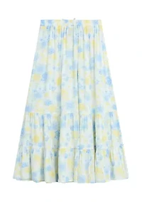 Girls 7-16 Floral Tiered Maxi Skirt