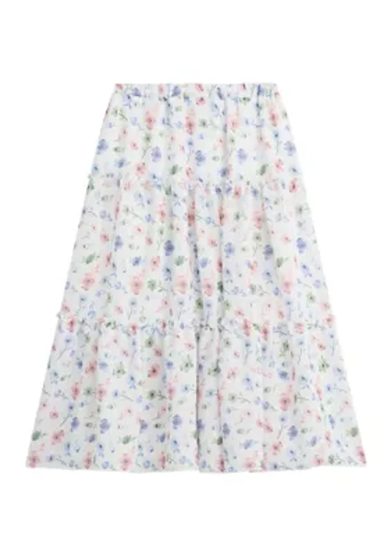 Girls 7-16 Printed Maxi Skirt