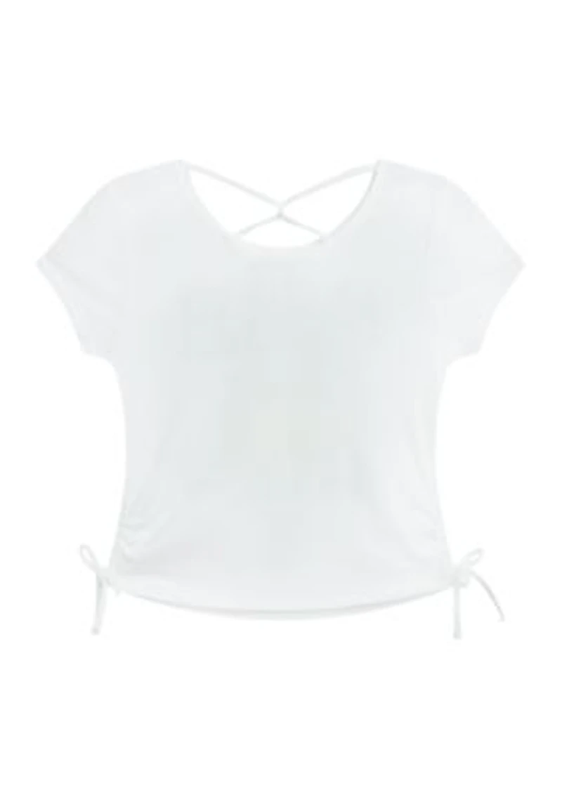 Girls 7-16 Amalfi Graphic Side Tie T-Shirt