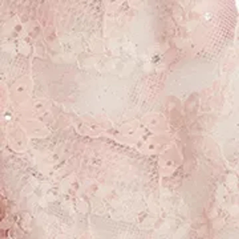 Girls 7-16 Lace Bodice and Paperbag Pants Jumpsuit