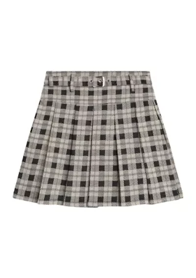 Girls 7-16 Plaid Printed Skirt