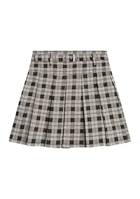 Girls 7-16 Plaid Printed Skirt