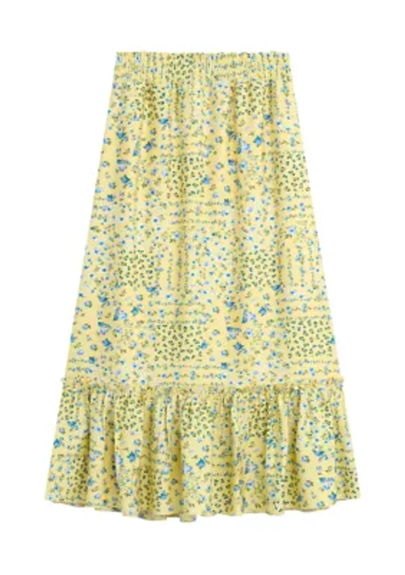 Girls 7-16 Floral Maxi Skirt