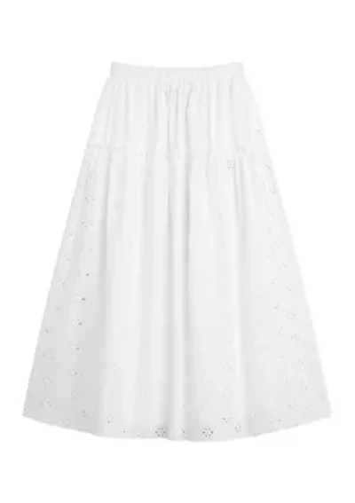 Girls 7-16 White Maxi Skirt