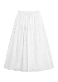 Girls 7-16 White Maxi Skirt