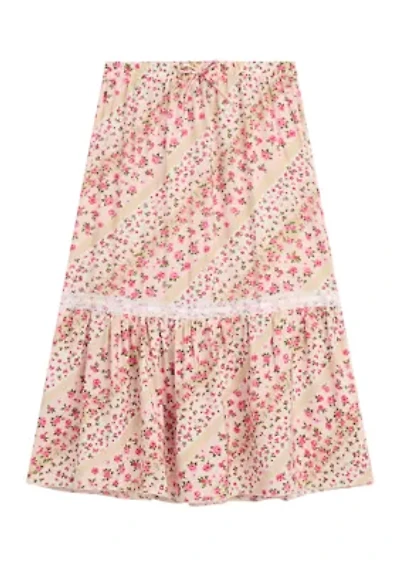 Girls 7-16 Floral Maxi Skirt