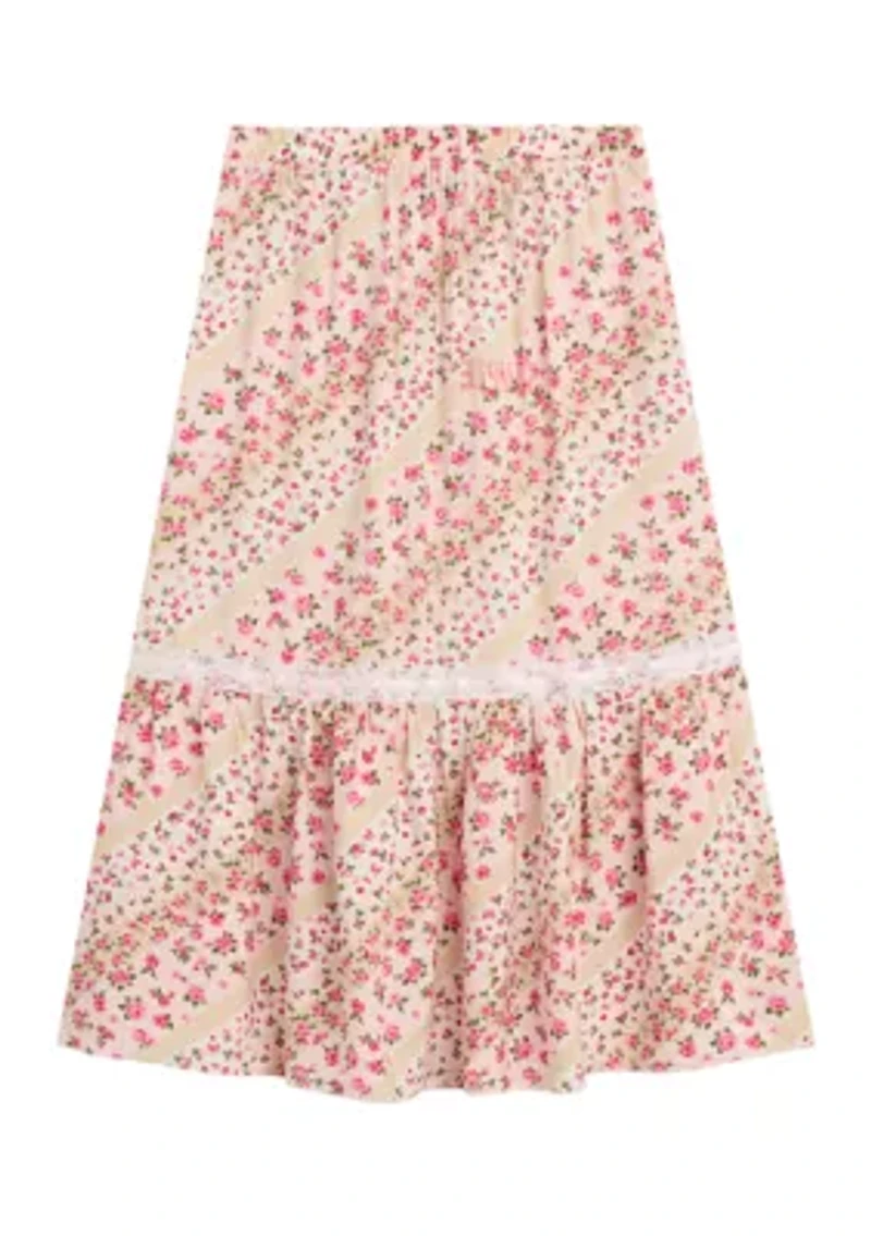 Girls 7-16 Floral Maxi Skirt