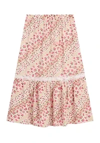 Girls 7-16 Floral Maxi Skirt
