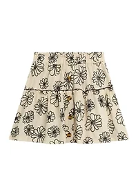 Girls 7-16 Printed Ruffle Skirt