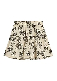 Girls 7-16 Printed Ruffle Skirt