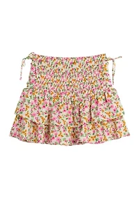Girls 7-16 Printed Ruffle Skirt