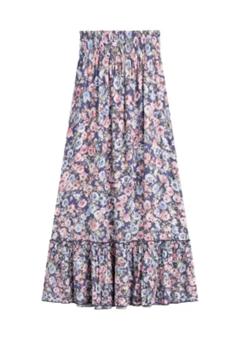 Girls 7-16 Floral Maxi Skirt