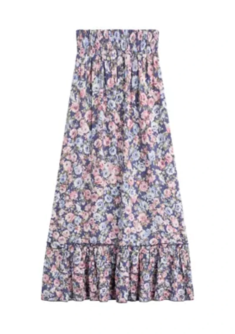 Girls 7-16 Floral Maxi Skirt