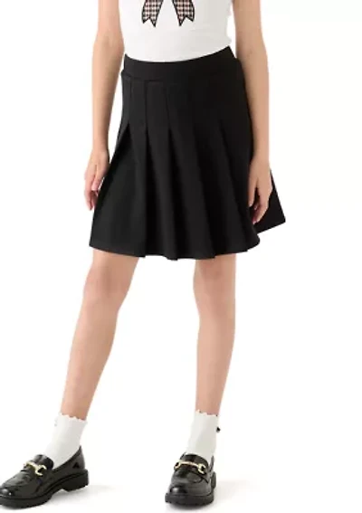 Girls 7-16 Pleated Black Skirt