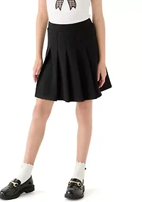 Girls 7-16 Pleated Black Skirt