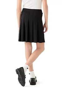 Girls 7-16 Pleated Black Skirt