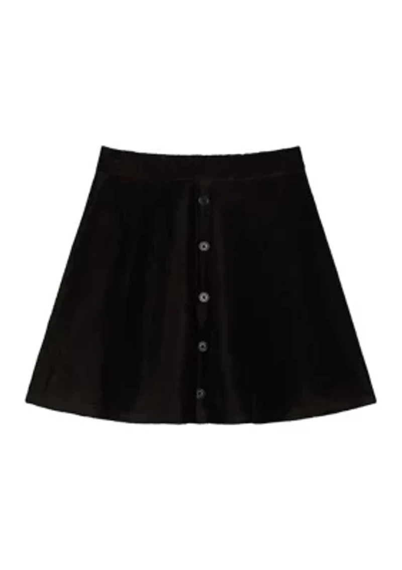 Girls 7-16 Faux Suede Skirt