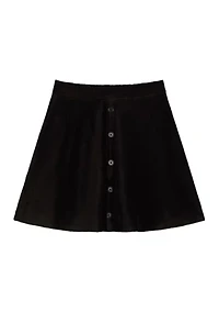Girls 7-16 Faux Suede Skirt