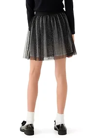 Girls 7-16 Glitter Mesh Skirt
