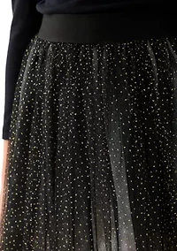 Girls 7-16 Glitter Mesh Skirt