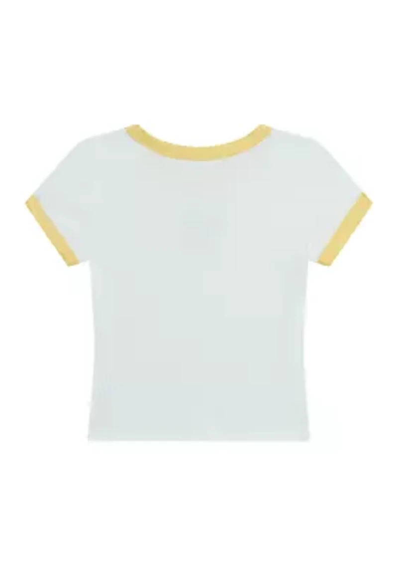 Girls 7-16 Lemon Ringer T-Shirt