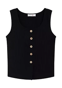 Girls 7-16 Button Front Tank