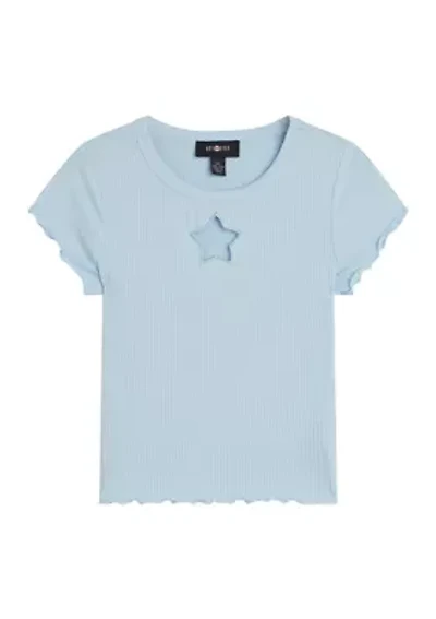 Girls 7-16 Cut Out Top
