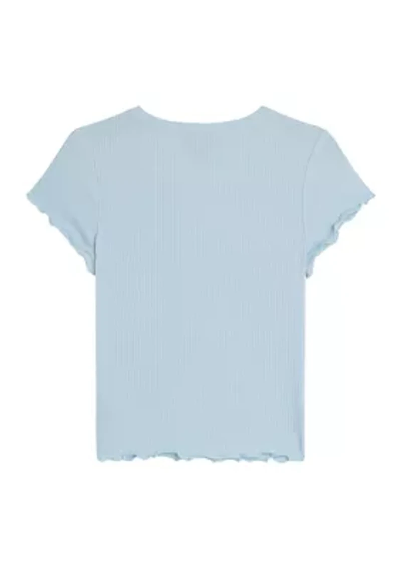 Girls 7-16 Cut Out Top