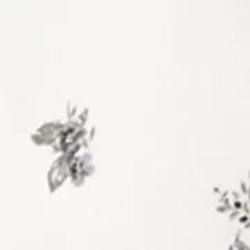 Girls 7-16 Printed Rose Satin Bow Crew Neck Sweater