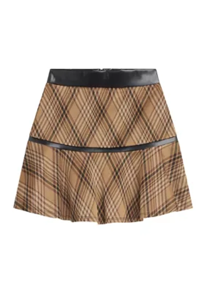 Girls 7-16 Plaid Skirt