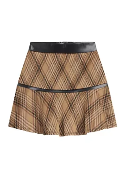 Girls 7-16 Plaid Skirt