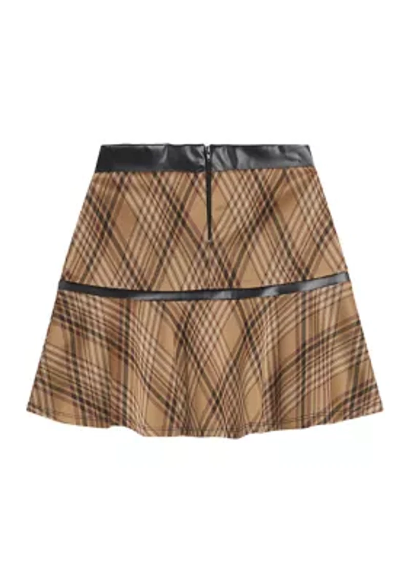 Girls 7-16 Plaid Skirt