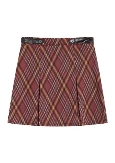 Girls 7-16 Plaid Skirt