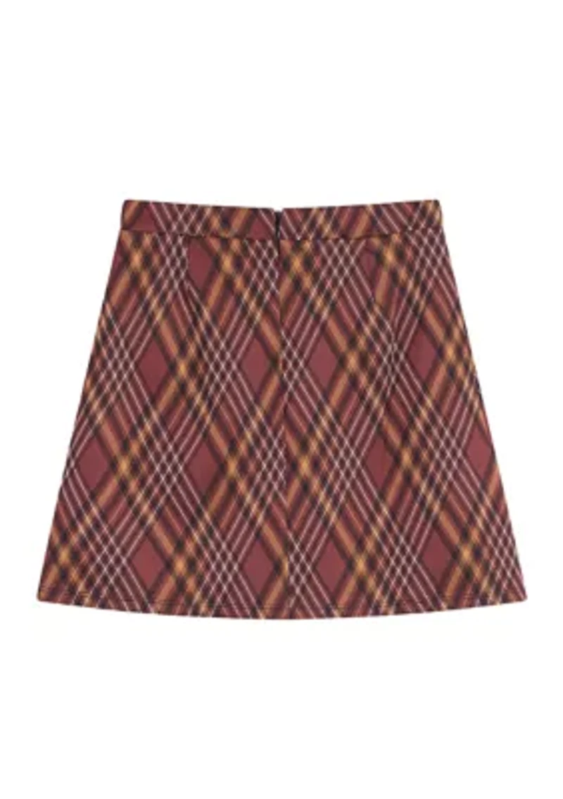 Girls 7-16 Plaid Skirt