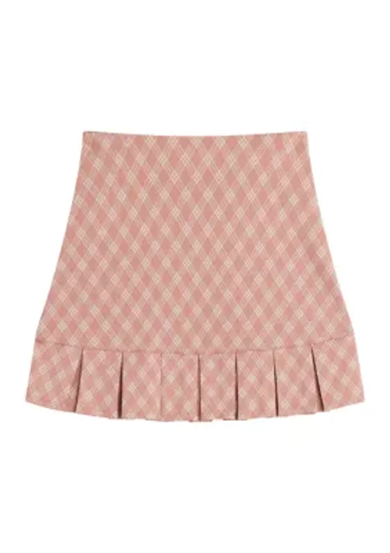 Girls 7-16 Plaid Skirt