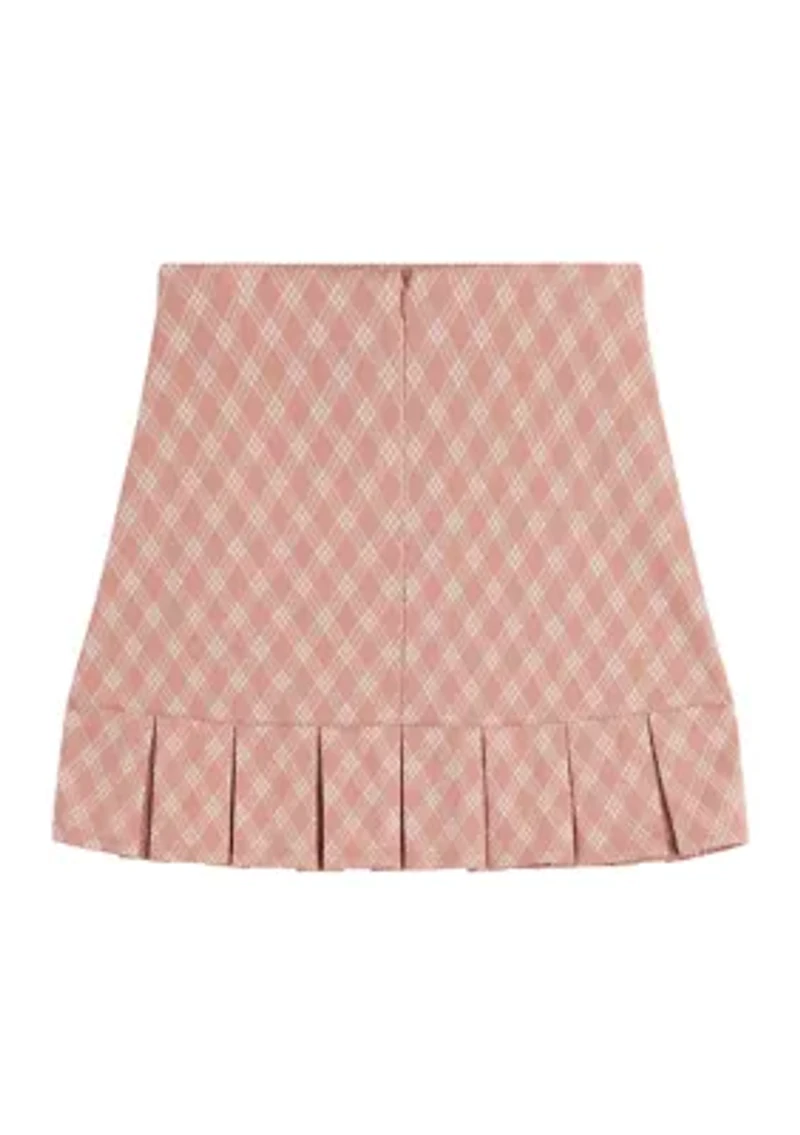 Girls 7-16 Plaid Skirt