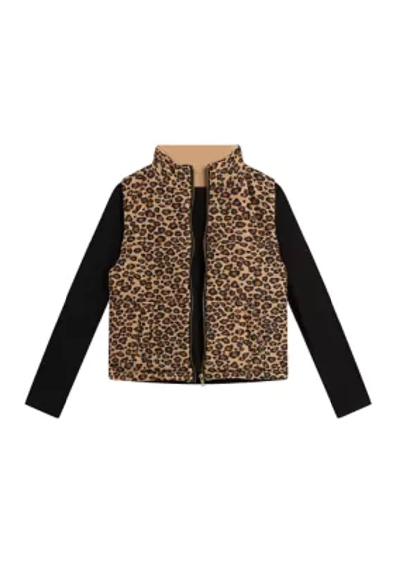 Girls 7-16 Puffer Vest Set