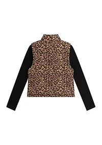 Girls 7-16 Puffer Vest Set