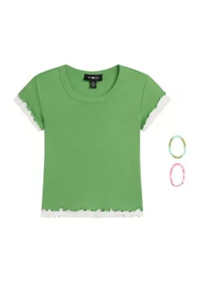 Girls 7-16 Double Layer Baby T-Shirt
