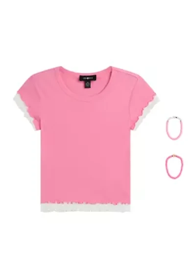 Girls 7-16 Double Layer Baby T-Shirt