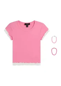 Girls 7-16 Double Layer Baby T-Shirt