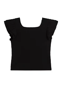Girls 7-16 Pucker Knit Top